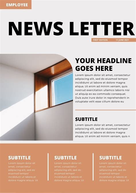 Free Company Canva Newsletter Templates | Slidechef