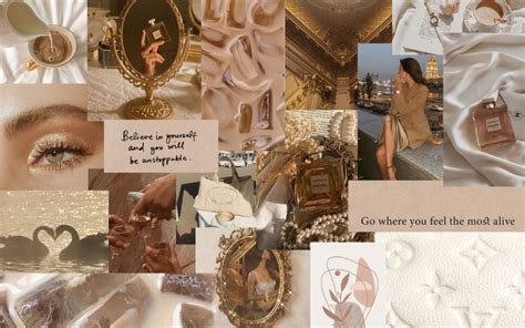 [33+] Beige Aesthetic Collage Laptop Wallpapers on WallpaperSafari Imac Wallpaper, Wallpaper ...