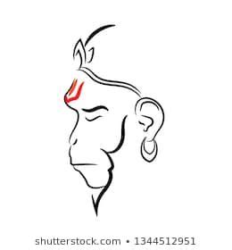 Lord Hanuman vector design beautiful art. Lord Hanuman line art. | Lord hanuman wallpapers ...