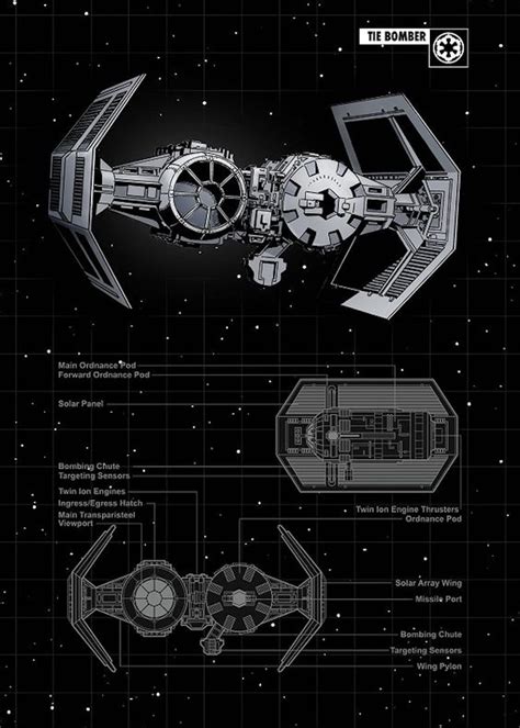 TIE Bomber Blueprints by ChaosEmperor971 on DeviantArt