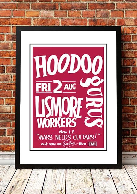 Hoodoo Gurus 'Mars Needs Guitars' Tour Poster | Band & Concert Posters!