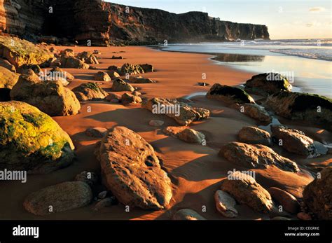 Portugal, Algarve: Beach Praia do Tonel in Sagres Stock Photo - Alamy