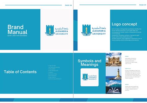 Alexandria university-logo branding on Behance