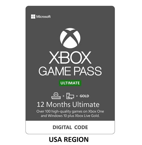 USA Region - 12 Months Xbox Game Pass Ultimate + Live Gold & Game Pass | eBay