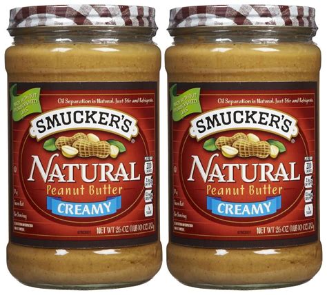 Smucker's Creamy Natural Peanut Butter, 26 oz, 2 pk- Buy Online in United Arab Emirates at ...