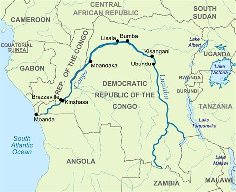 Zaire-Fluss-Diagramm - Zaire-Fluss auf der Weltkarte anzeigen (Mitte Afrika - Afrika)