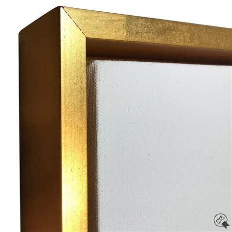 Amazon.com: Gold Floater Frame for 1.5" deep Canvas, (Multiple Sizes) (18x24"): Wall Art