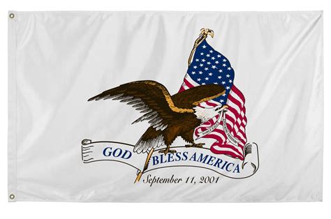 God Bless America 3ftx5ft Nylon Flag 3x5 Made In USA 3'x5'