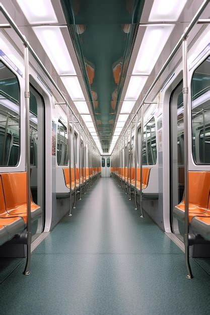 Premium AI Image | Metro train interior