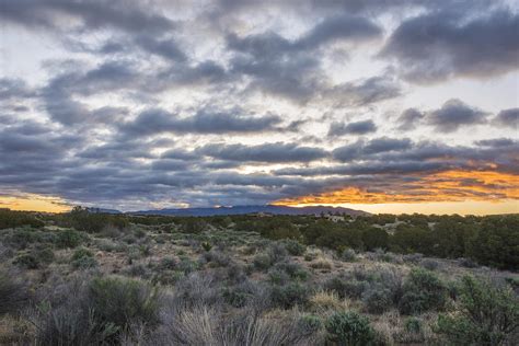 Stormy Santa Fe Mountains Sunrise - Santa Fe New Mexico Photograph by ...