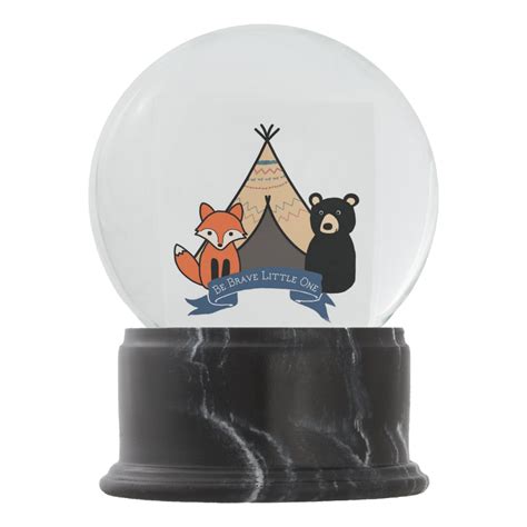 Woodland Snow Globe for Baby Boy/Boy | Zazzle