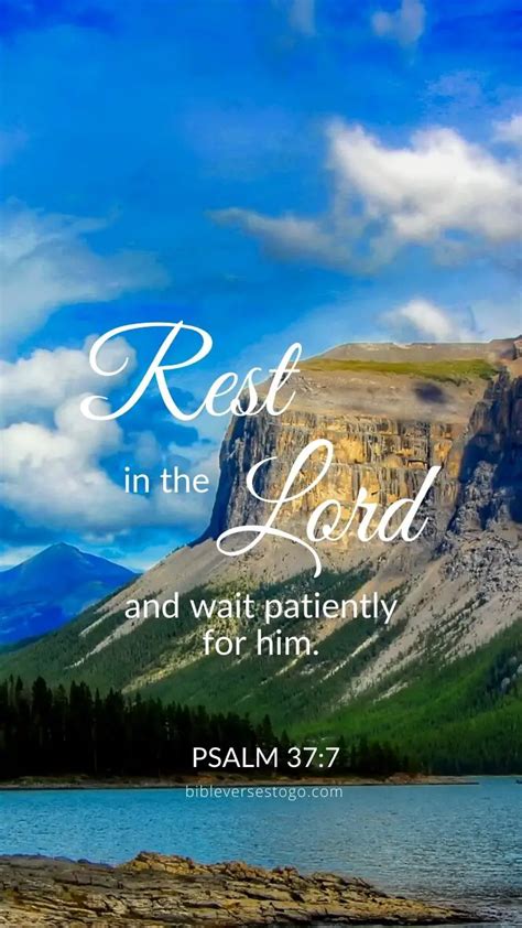 Rest in the Lord Psalm 37:7 – Encouraging Bible Verses