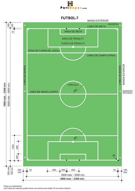 Imagenes De Un Campo De Futbol Con Sus Medidas