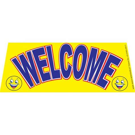 Welcome Smiley Windshield Banner | Outdoor Advertising | FFN