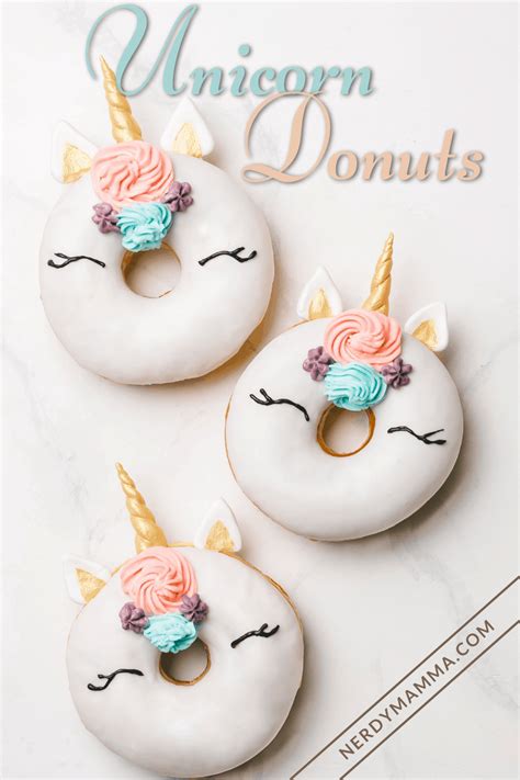 Unicorn Donuts Recipe - Cutest Delicious Donuts - Nerdy Mamma