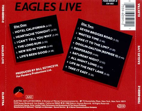 My Music Collection: Eagles Live