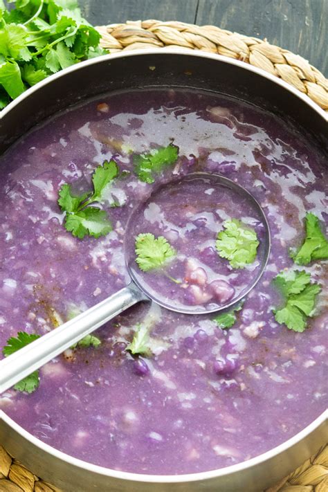 Canh Khoai Mỡ (Creamy Purple Yam Soup) - Wok and Kin