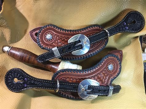 Custom Spur Straps. Sized for a Female. Prairie Grass Ranch Creations ...