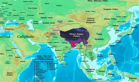 Tibetan Empire - World History Maps