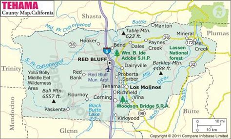 Tehama County Map | County map, Tehama county, California map