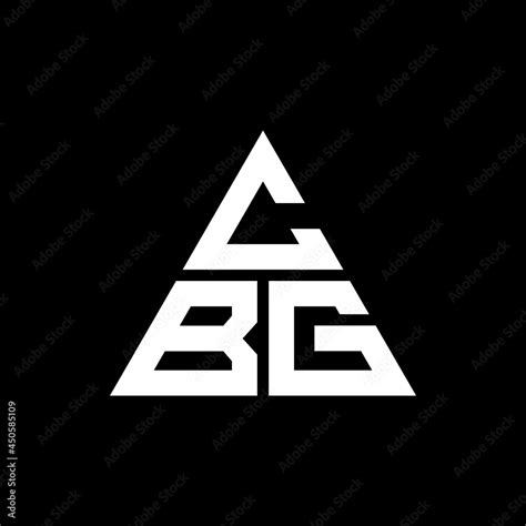 CBG triangle letter logo design with triangle shape. CBG triangle logo design monogram. CBG ...