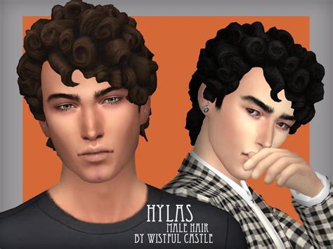 Sims 4 maxis match male curly hair - honspa