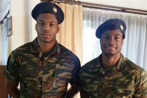 Giannis and Thanasis Antetokounmpo Begin Military Terms in Greece ...