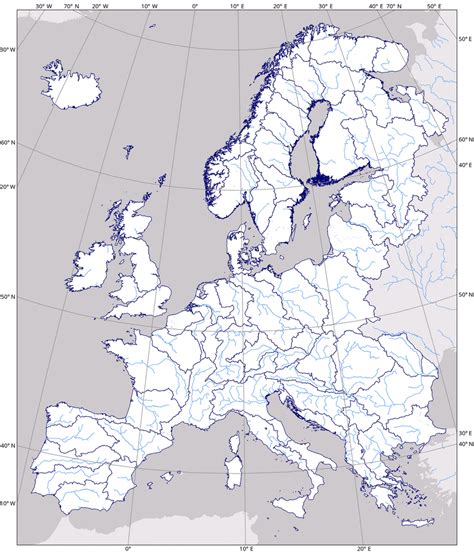 Europe Regions Map