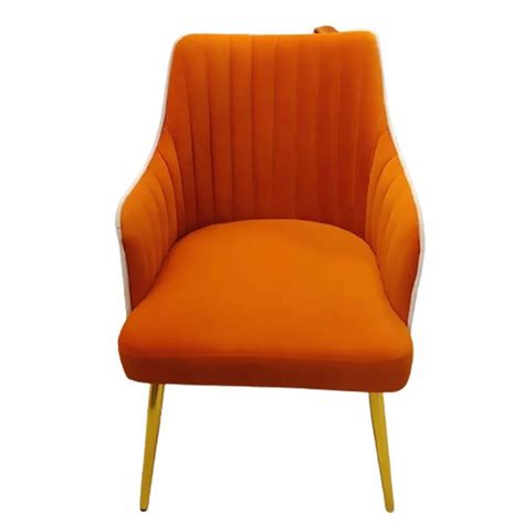 Orange Teak Wood Dining Chair, With Armrest at Rs 8000 in New Delhi ...