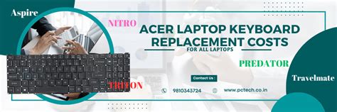 What is Acer Laptop Keyboard Replacement Cost in India?