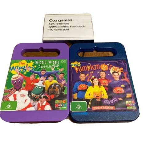 THE WIGGLES WIGGLY Wiggly Christmas & The Wiggles Pumpkin Face DVD’s ...