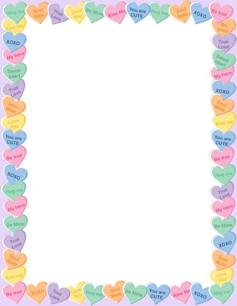 Valentines Day Border, Valentine Day Crafts, Vday, Doodle Borders, Clip Art Borders, Borders And ...