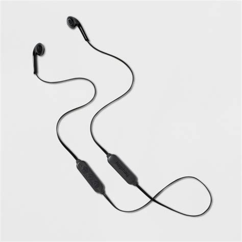 Wireless Bluetooth Flat Earbuds - Heyday™ Black : Target