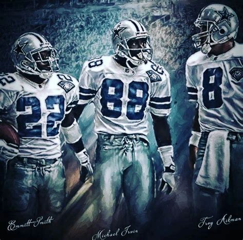 Emmitt Smith, Michael Irvin & Troy Aikman | Dallas cowboys football team, Dallas cowboys logo ...