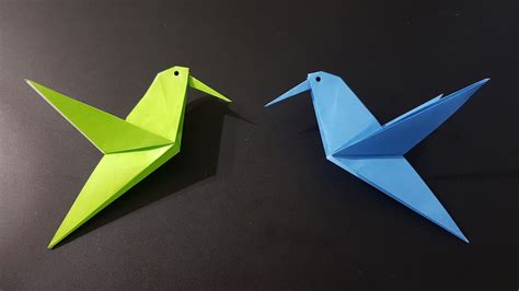 Origami Hummingbird Tutorial | Easy Paper Origami for Kids & Beginners ...