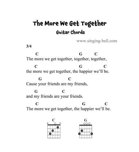 The More We Get Together | Karaoke, Sing-Along, Sheet Music