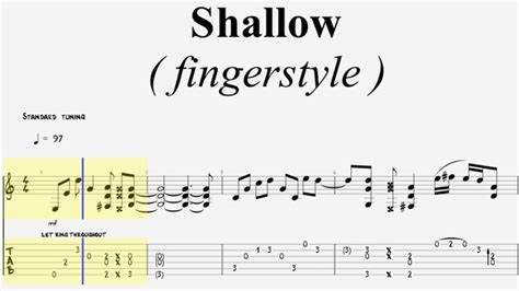 Lady Gaga, Bradley Cooper - Shallow ( Fingerstyle Guitar Tab ) Chords ...