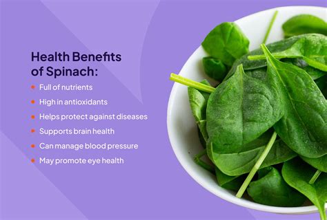 6 Health Benefits of Spinach