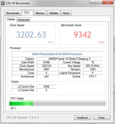 CPU-M Benchmark: Lightweight Benchmark Tool, Check Processor & RAM Details