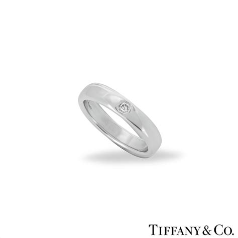 Tiffany & Co Platinum Lucida Diamond Ring 0.05ct | Rich Diamonds