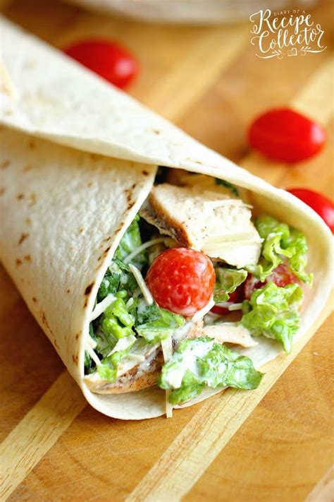 Chicken Caesar Wrap - Diary of A Recipe Collector