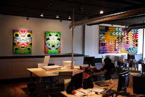 Cheerful Art Modern World office art installation, Toronto · Happy Sleepy