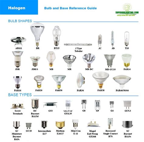 BULB REFERENCE GUIDE from Commercial Lighting Experts | Light bulb types, Bulb, Light bulb