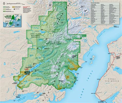 Lake Clark National Park Map : Lake Clark National Park, Alaska (With images) | Travel ...