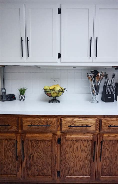 How I Painted My Cabinets Without Sanding (+ VIDEO) | Stained kitchen ...