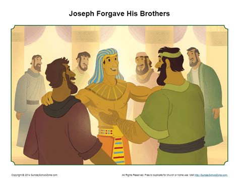 Joseph Forgives His Brothers Children's Sermon Picture