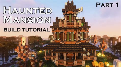 Minecraft Haunted Mansion | How to build a Haunted House | Halloween Build (Part 1) - YouTube