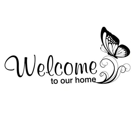 Welcome To My Home Quotes Wall Sticker 0295 Living Rooms Poster DIY ...