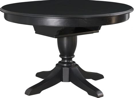 Camden Black Extendable Round Dining Table from American Drew (919-701R ...