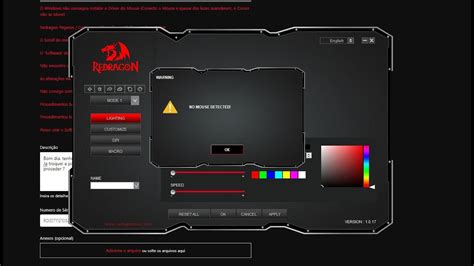 Erro Mouse Redragon "No mouse detected" - YouTube